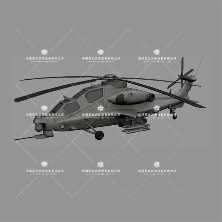北戴河武装直升机3D模型